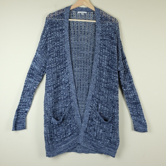 American Eagle Outfitters Sweaters - American Eagle Outfitters Navy Knit open Cardigan